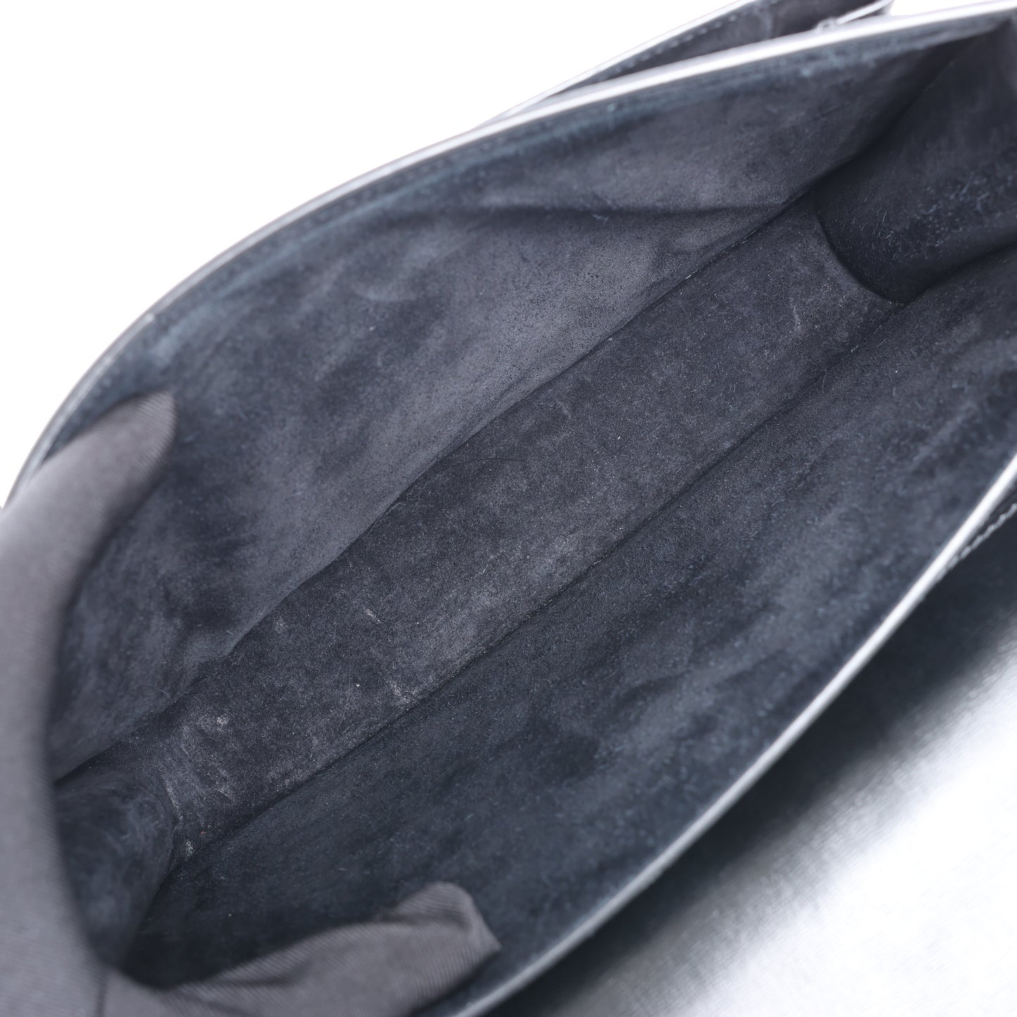 Sac bandoulière chaîne en cuir Sunset moyen Saint Laurent Paris, noir 498779