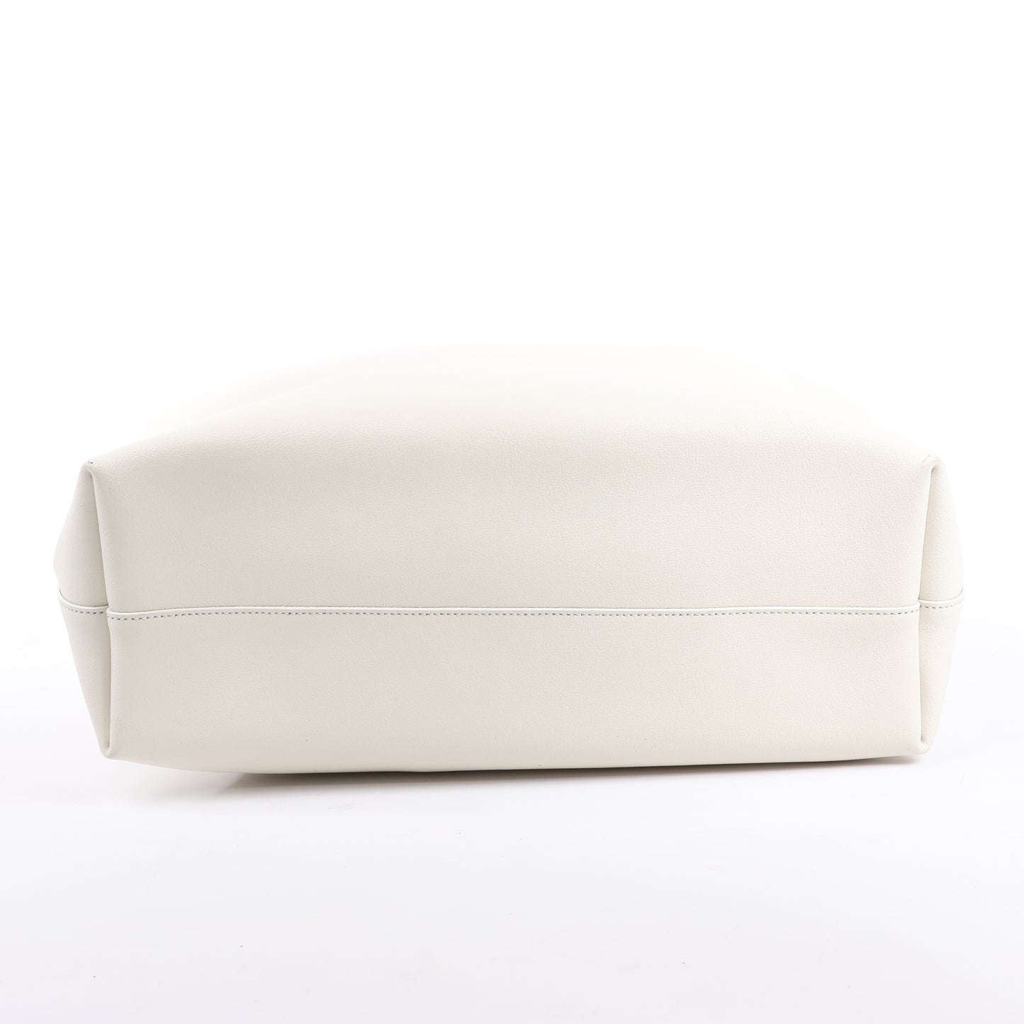 Saint Laurent Paris Sac Shopping Schultertasche aus Leder in Ecru 394195
