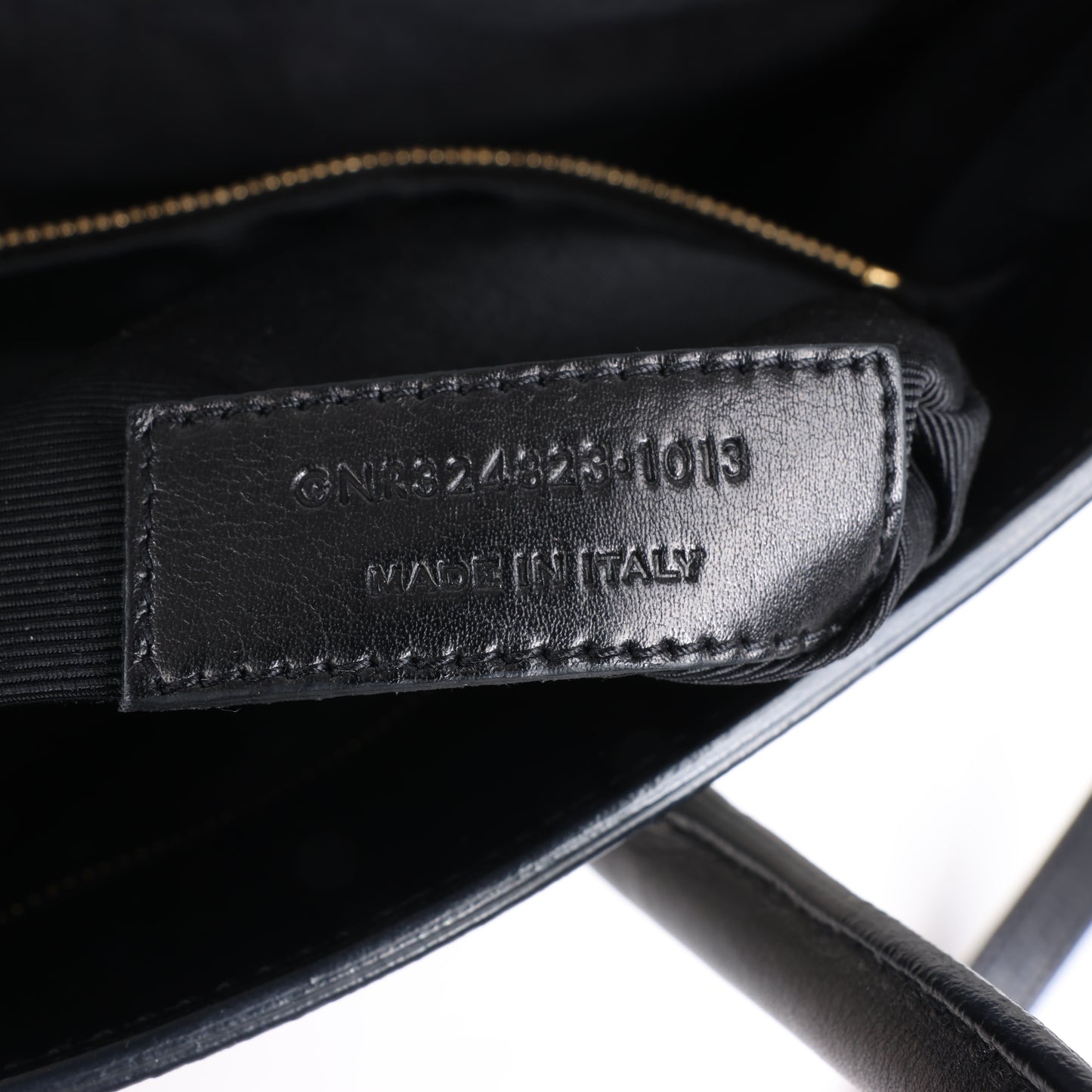 Saint Laurent Paris Sac de Jour Leather 2way Handbag in Black x White 324823