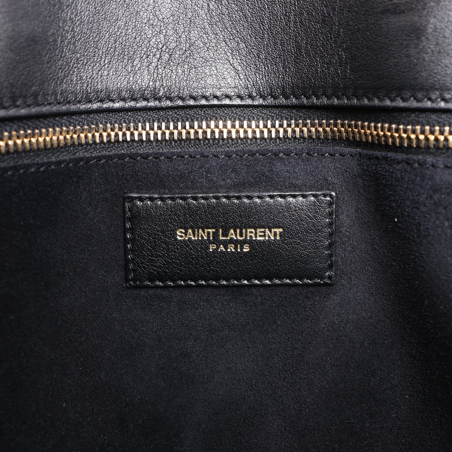 Saint Laurent Paris Sac de Jour Leather 2way Handbag in Black x White 324823
