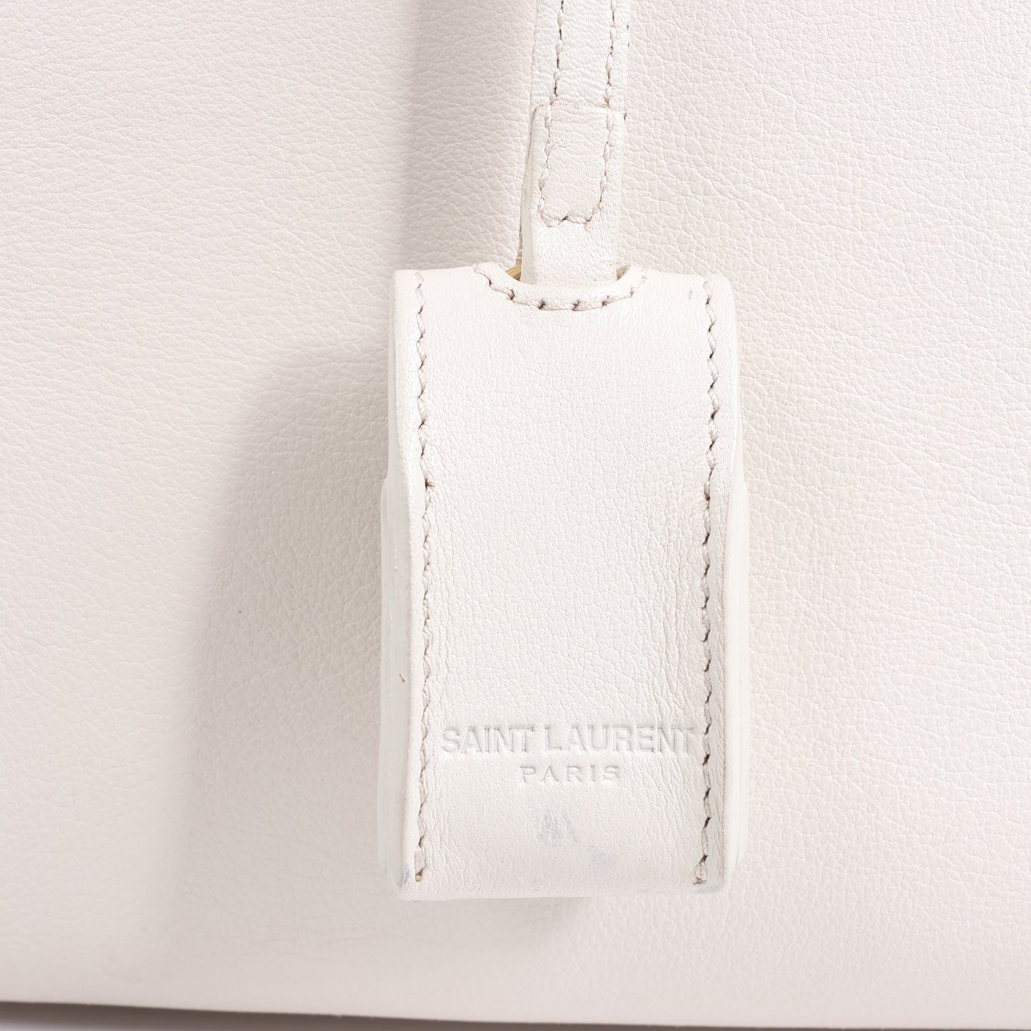Saint Laurent Paris Sac de Jour Leather 2way Handbag in Black x White 324823