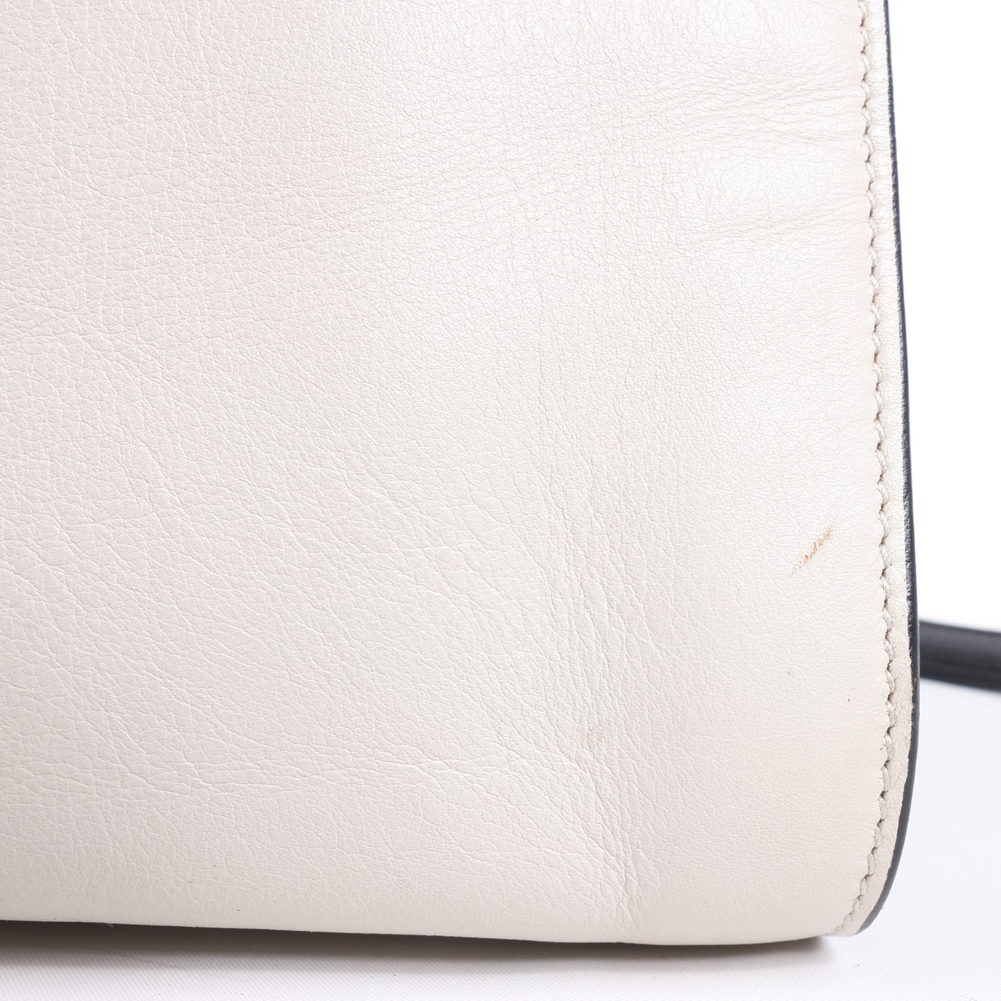 Saint Laurent Paris Sac de Jour Leather 2way Handbag in Black x White 324823