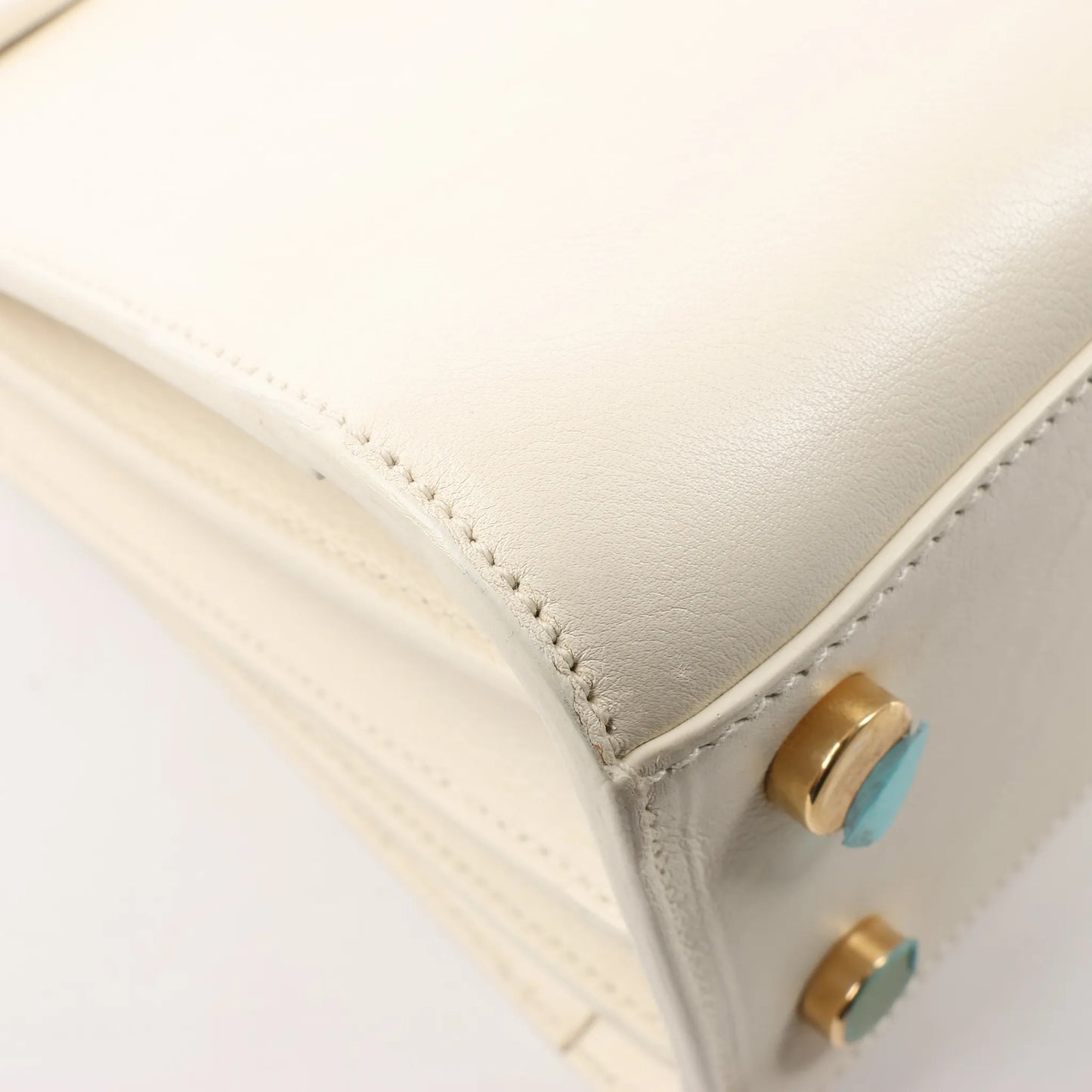 Saint Laurent Paris Sac de Jour Nano Leather 2Way Handbag Beige 340778