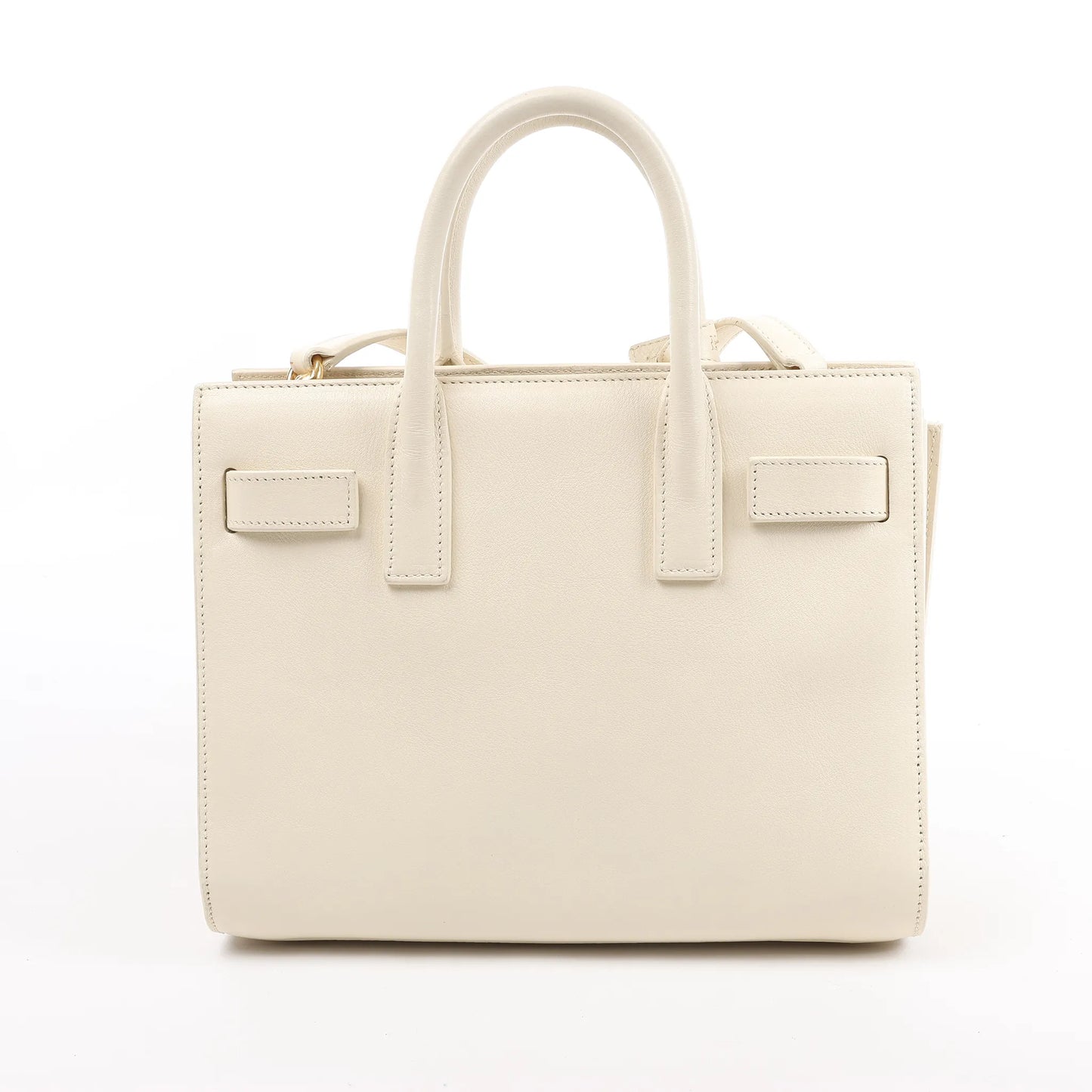 Saint Laurent Paris Sac de Jour Nano Leather 2Way Handbag Beige 340778