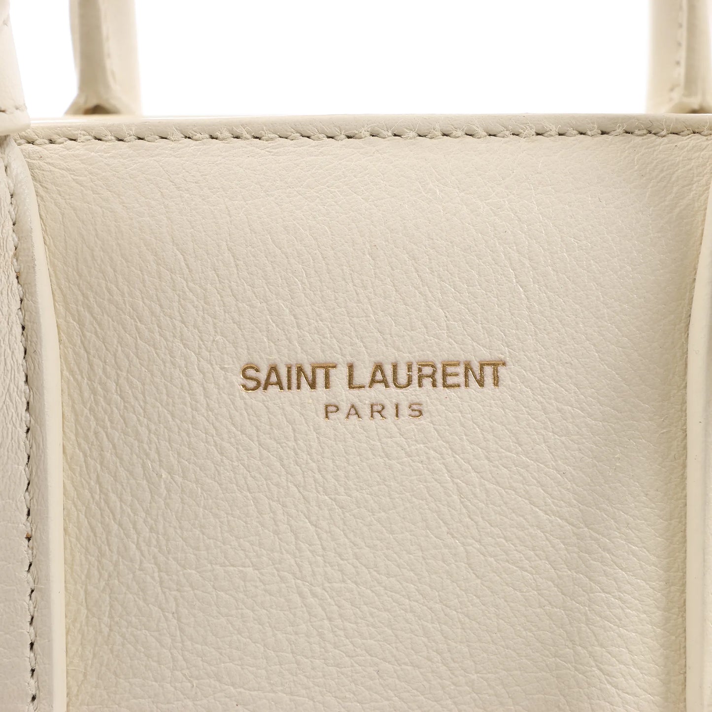 Saint Laurent Paris Sac de Jour Nano Leather 2Way Handbag Beige 340778