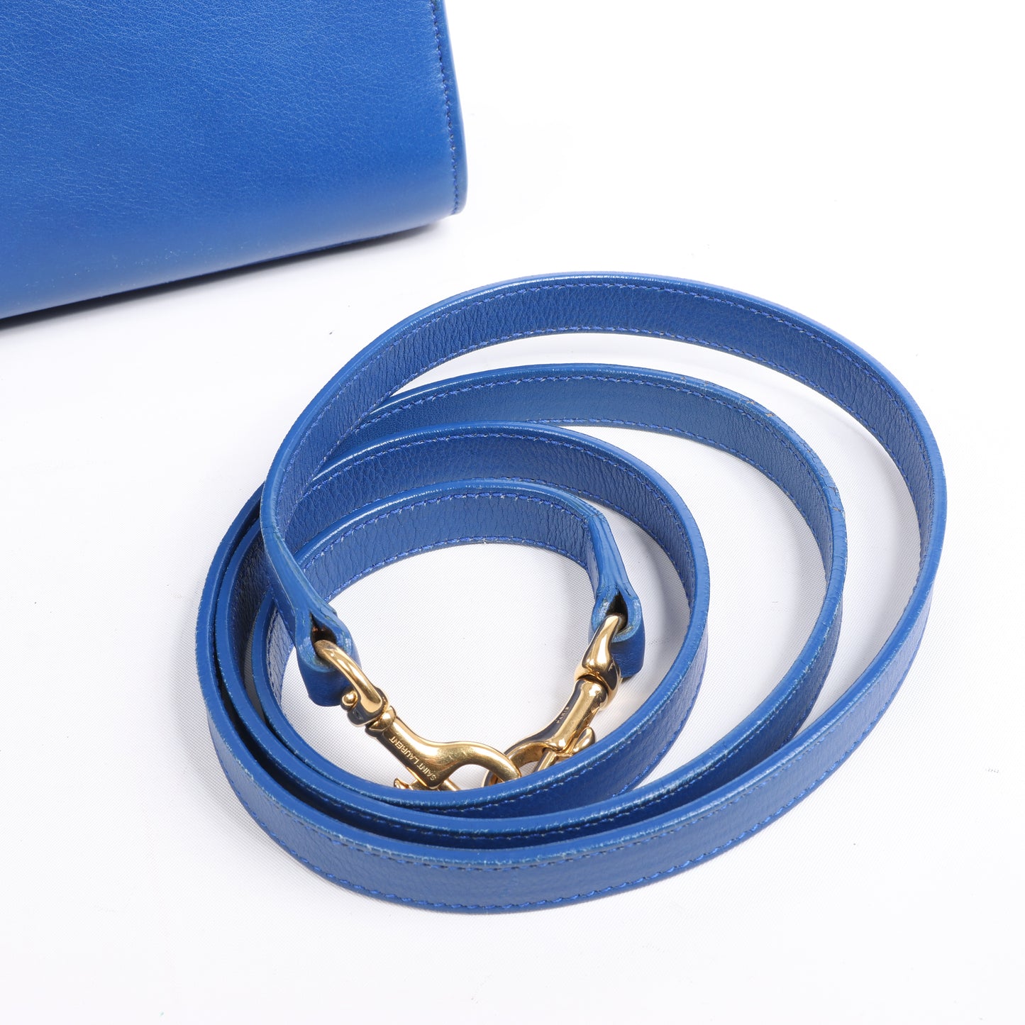 Saint Laurent Paris Sac de Jour Cuir 2Way Sac à main en Bleu 340778