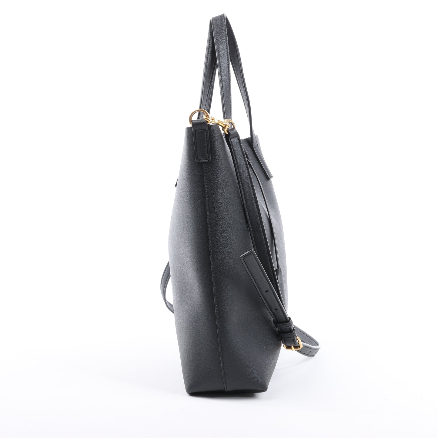 Saint Laurent Paris – Toy Shopping – 2-Wege-Handtasche aus schwarzem Leder
