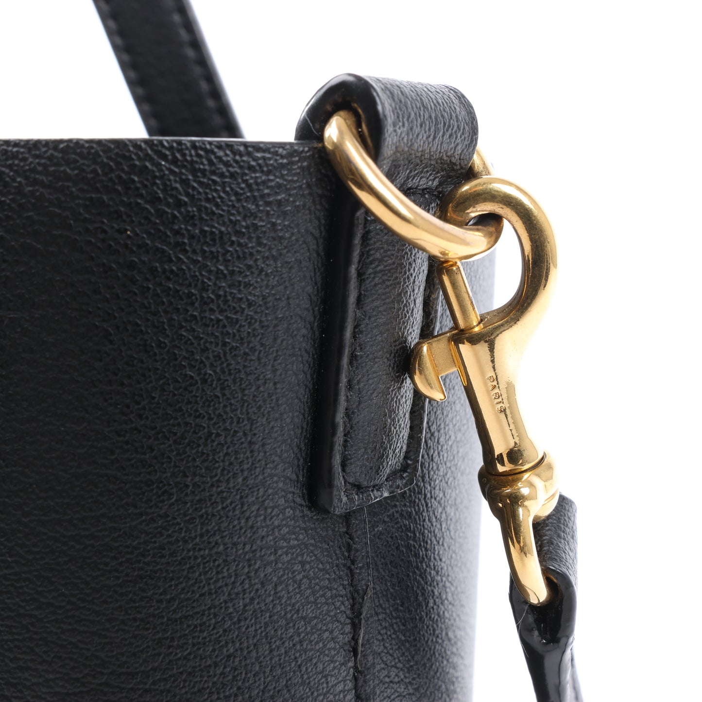 Saint Laurent Paris – Toy Shopping – 2-Wege-Handtasche aus schwarzem Leder