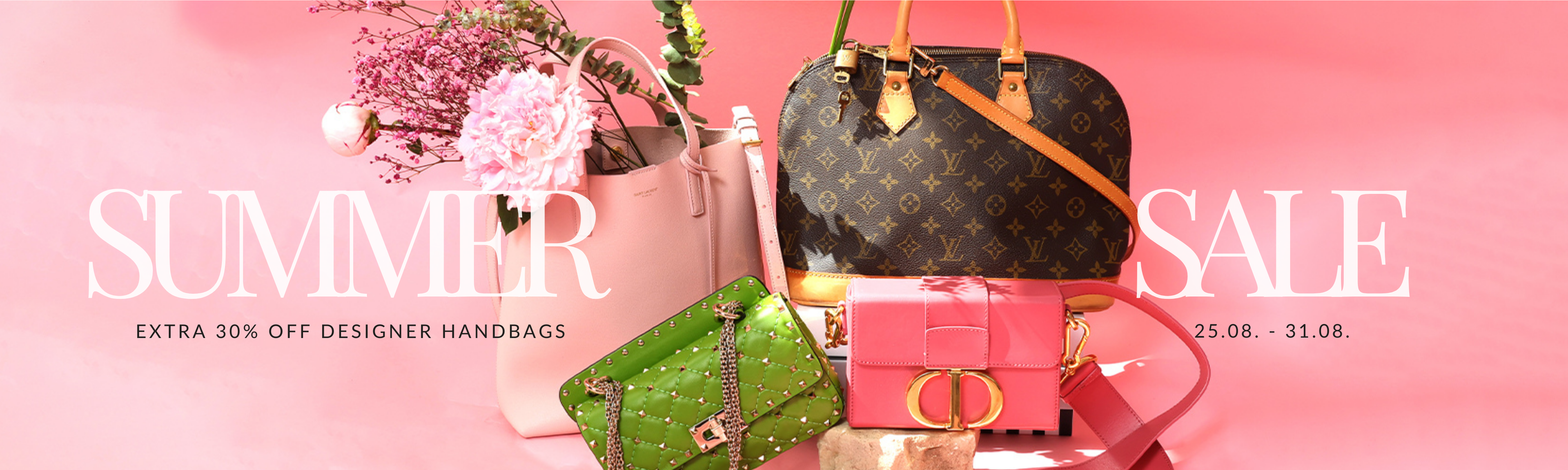 Summer Sale – 30% off designer handbags including Louis Vuitton, Saint Laurent, Dior and Valentino at Fashion Fox