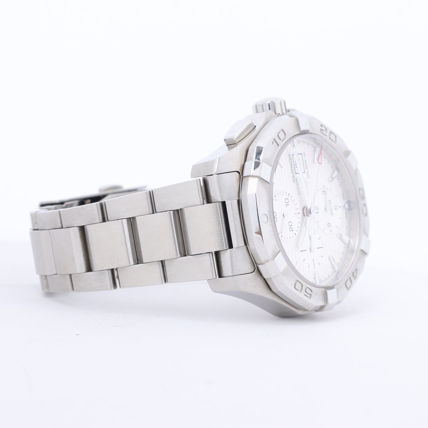 TAG Heuer Aqua Racer CAY2111-2 RTQ2215 SS AT Uhr mit silbernem Zifferblatt