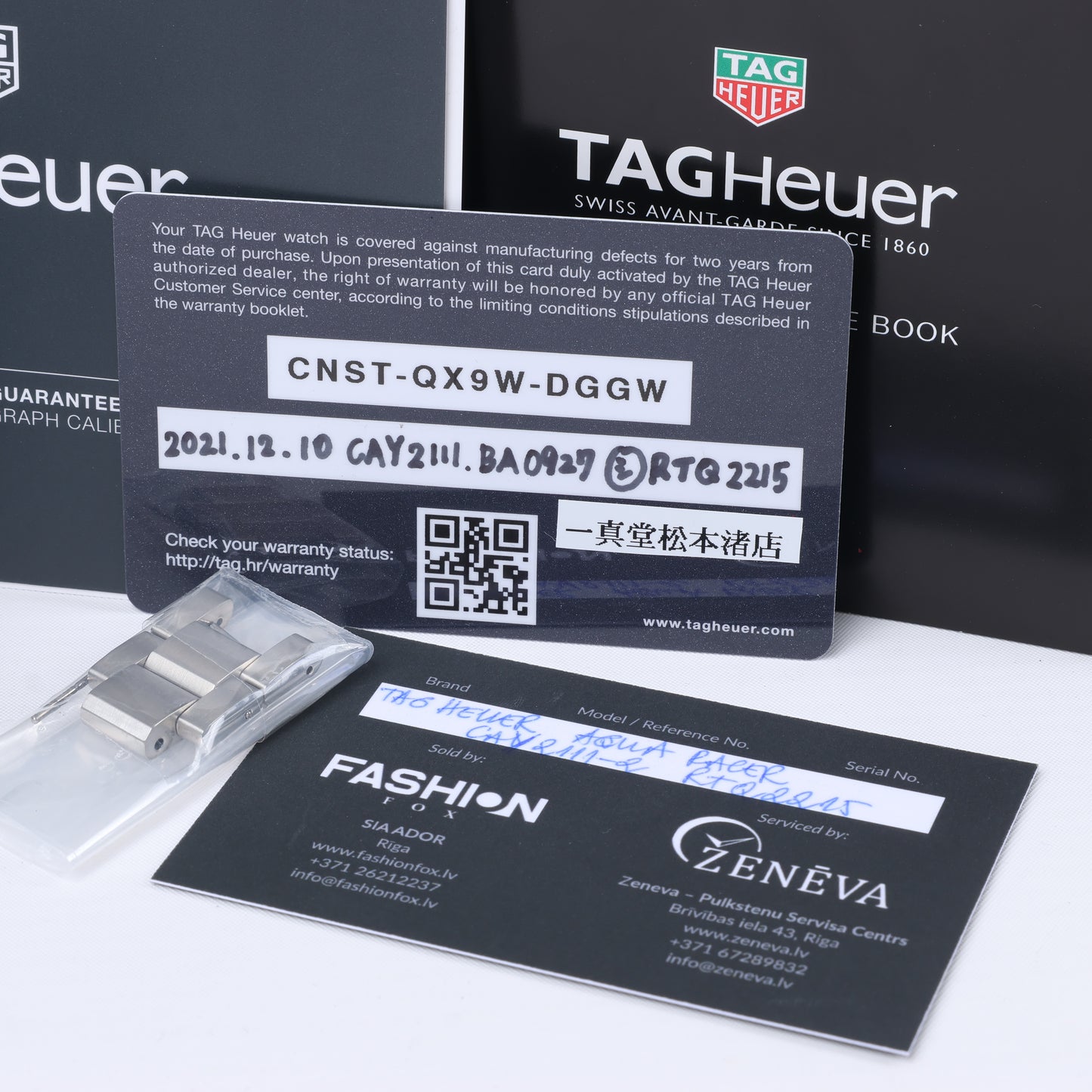 TAG Heuer Aqua Racer CAY2111-2 RTQ2215 SS AT Uhr mit silbernem Zifferblatt
