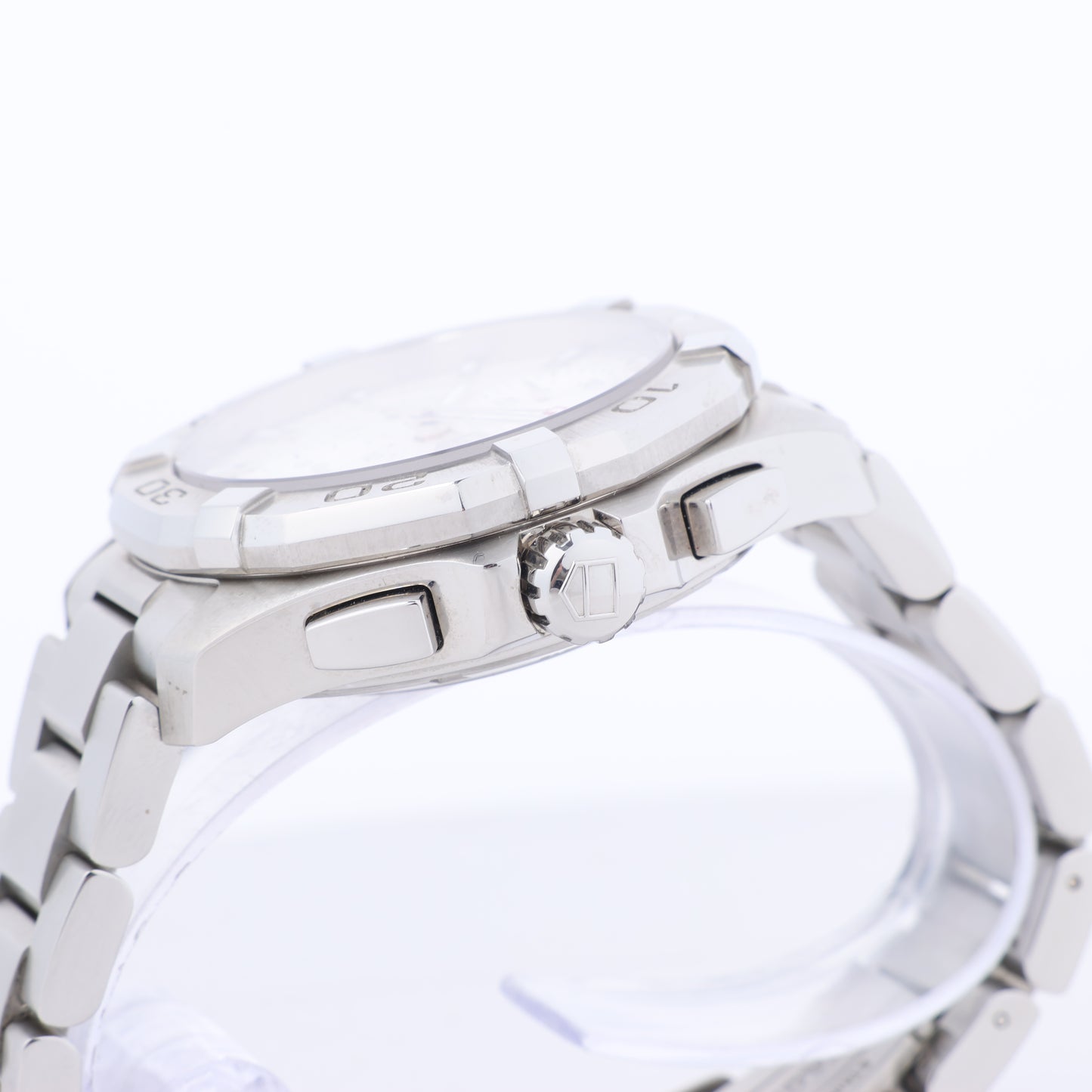 TAG Heuer Aqua Racer CAY2111-2 RTQ2215 SS AT Uhr mit silbernem Zifferblatt