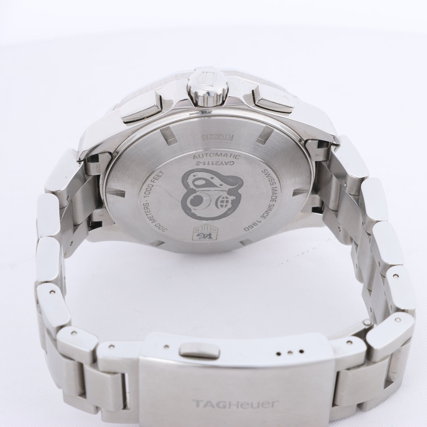 TAG Heuer Aqua Racer CAY2111-2 RTQ2215 SS AT Uhr mit silbernem Zifferblatt