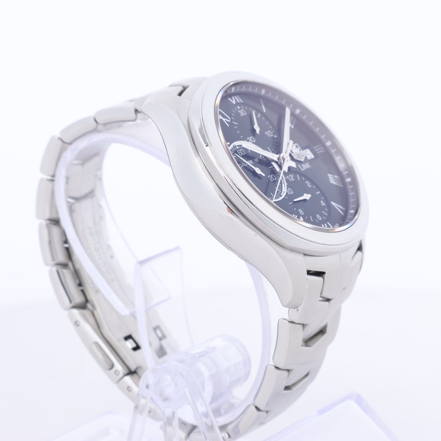 TAG Heuer Link Calibre 16 CAT2012 RAV0551 SS AT Uhr mit schwarzem Zifferblatt
