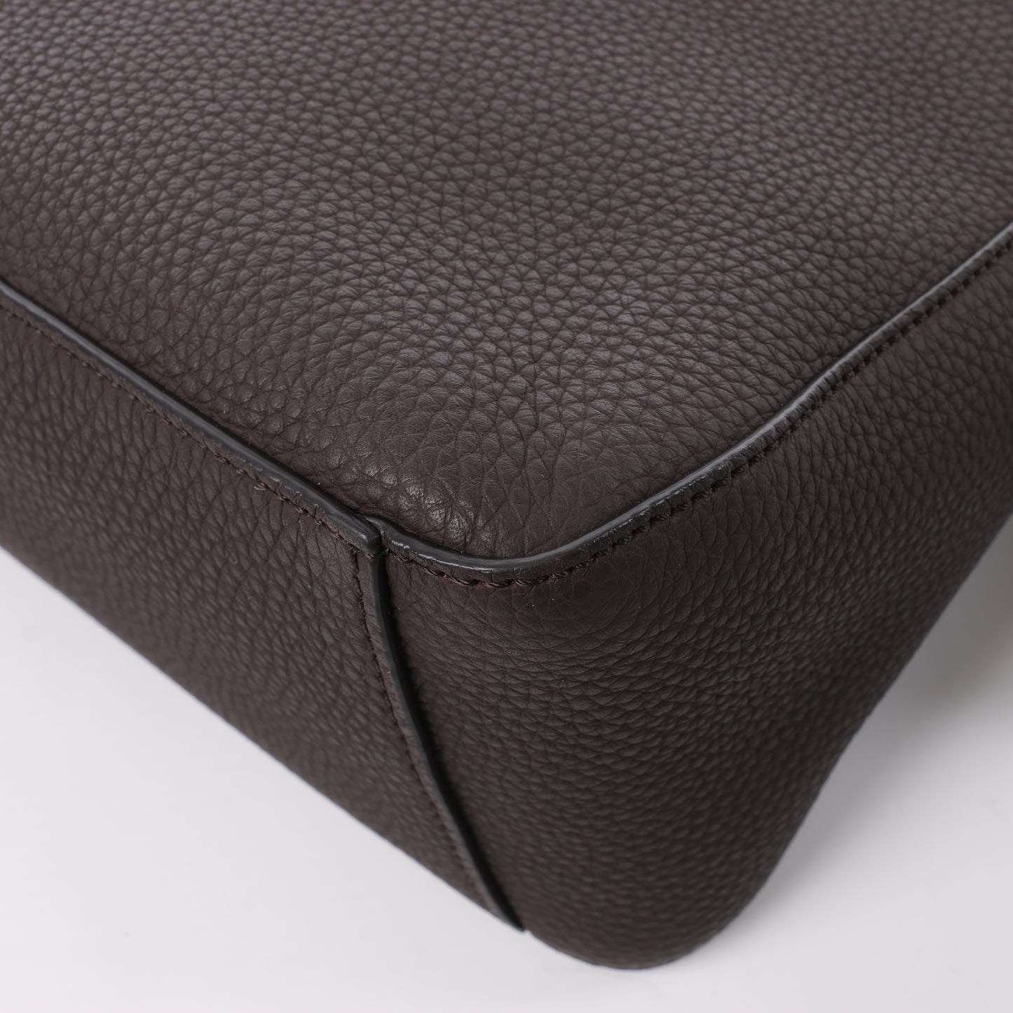 The Row East/West Leather Handbag in Brown