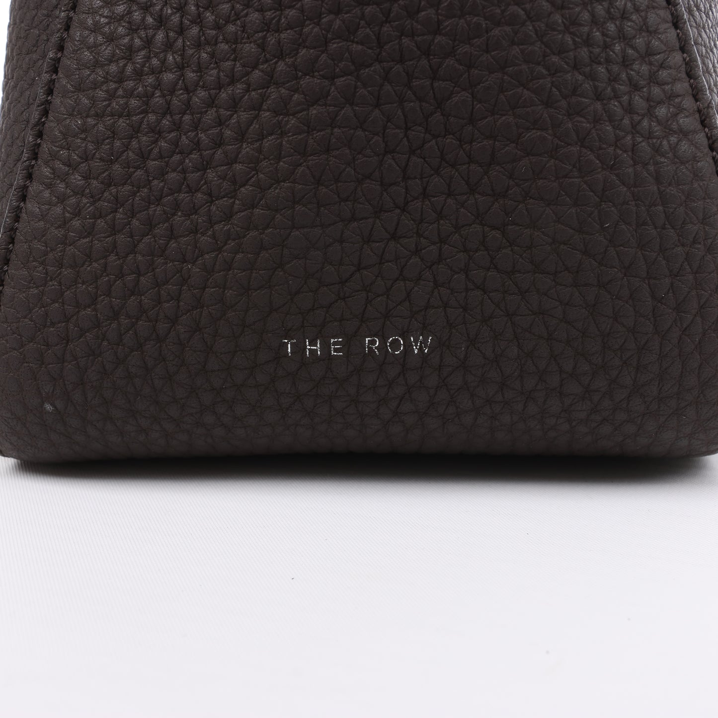 The Row East/West Leather Handbag in Brown