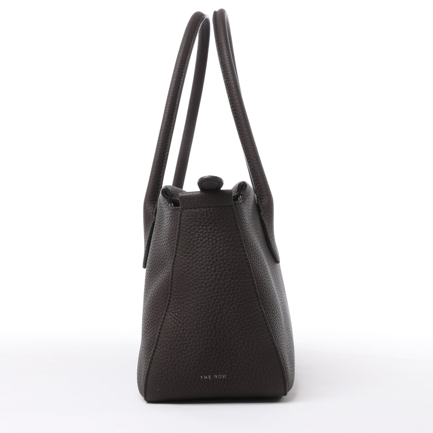 The Row East/West Leather Handbag in Brown