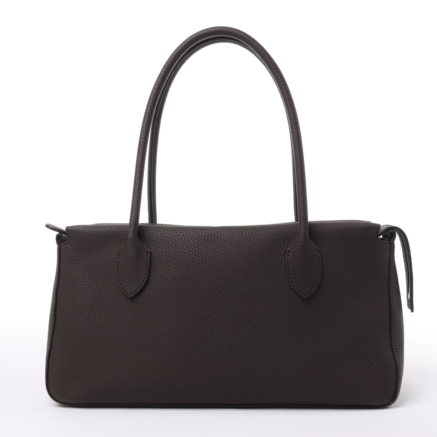 The Row East/West Leather Handbag in Brown