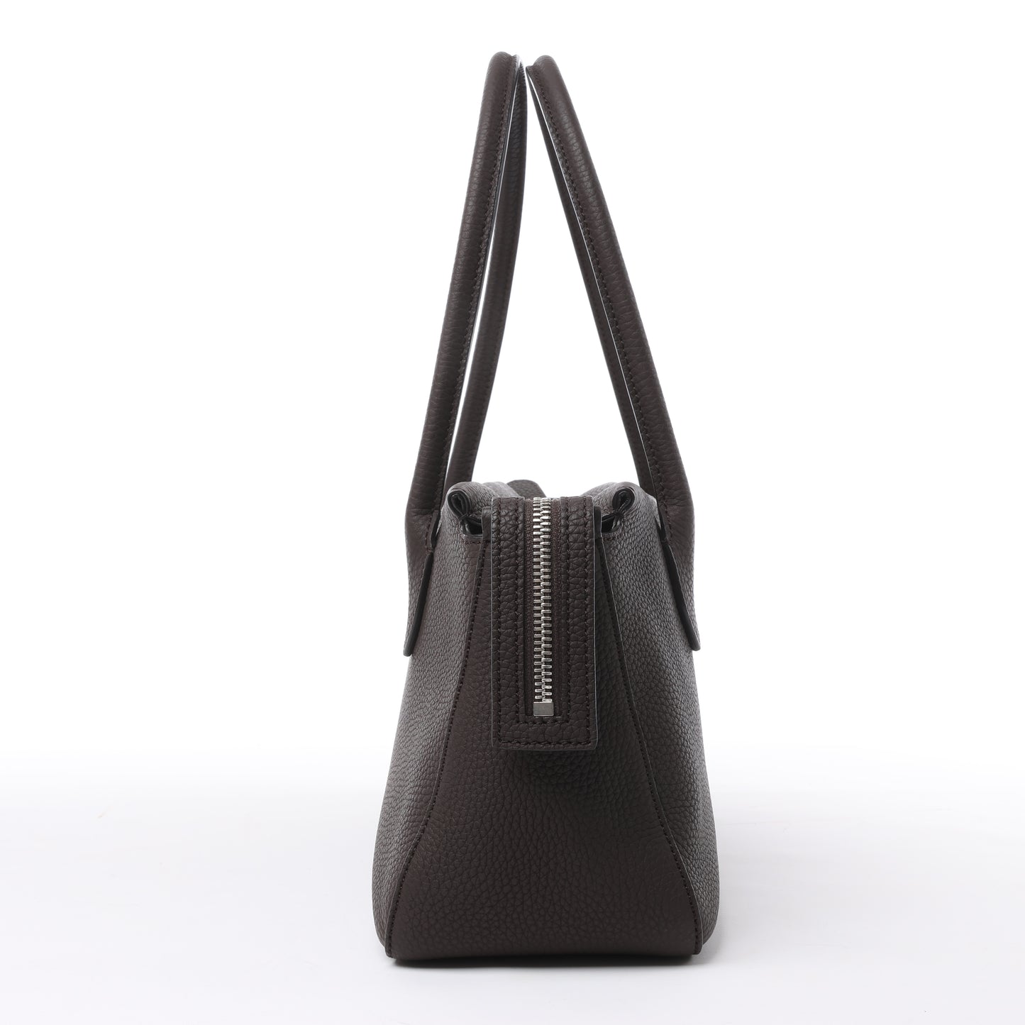 The Row East/West Leather Handbag in Brown