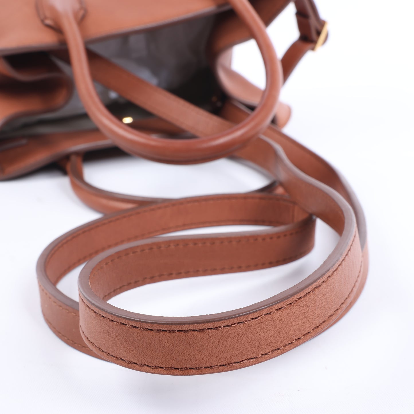 The Row – Weiche Margaux 10 – 2-Wege-Handtasche aus braunem Leder