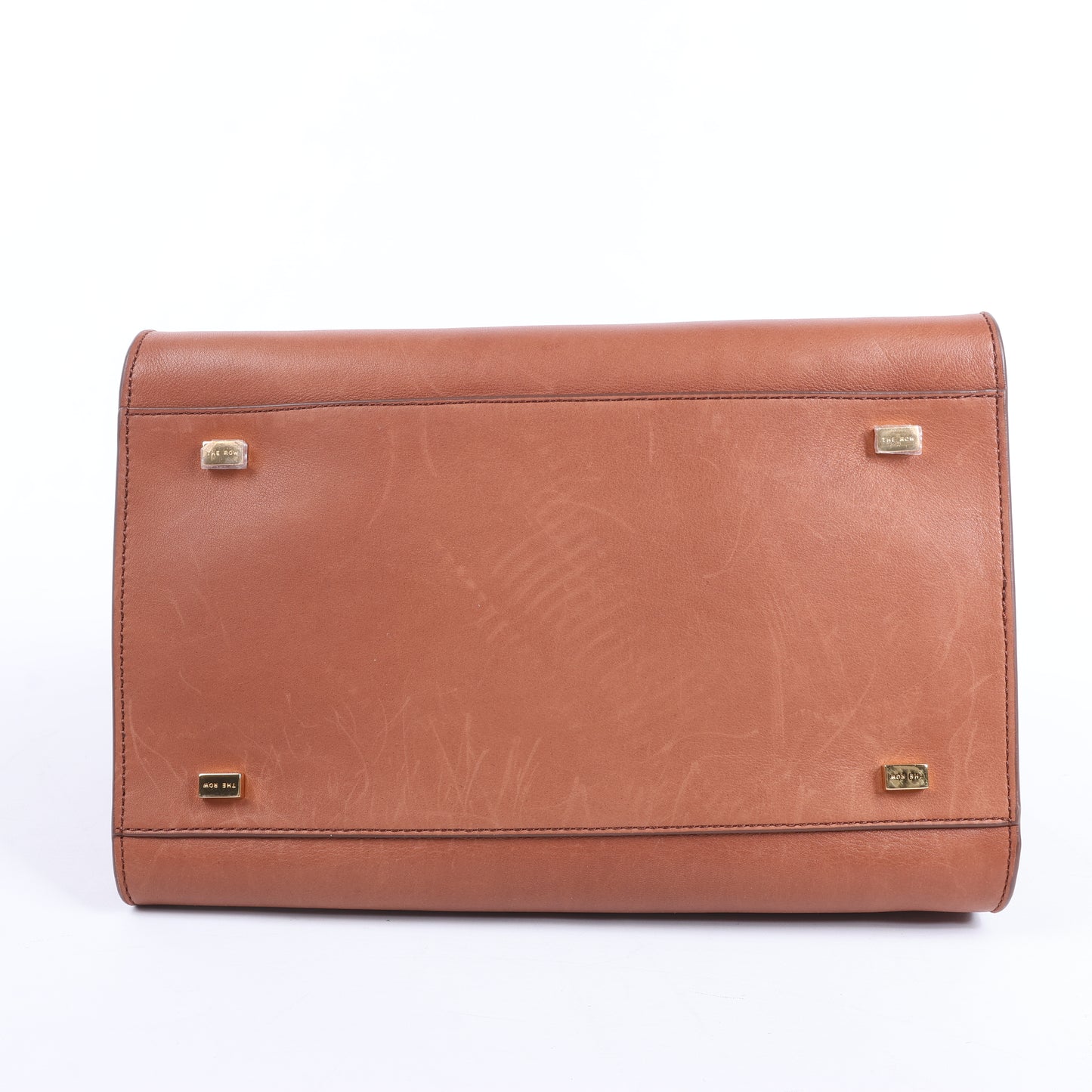 The Row – Weiche Margaux 10 – 2-Wege-Handtasche aus braunem Leder