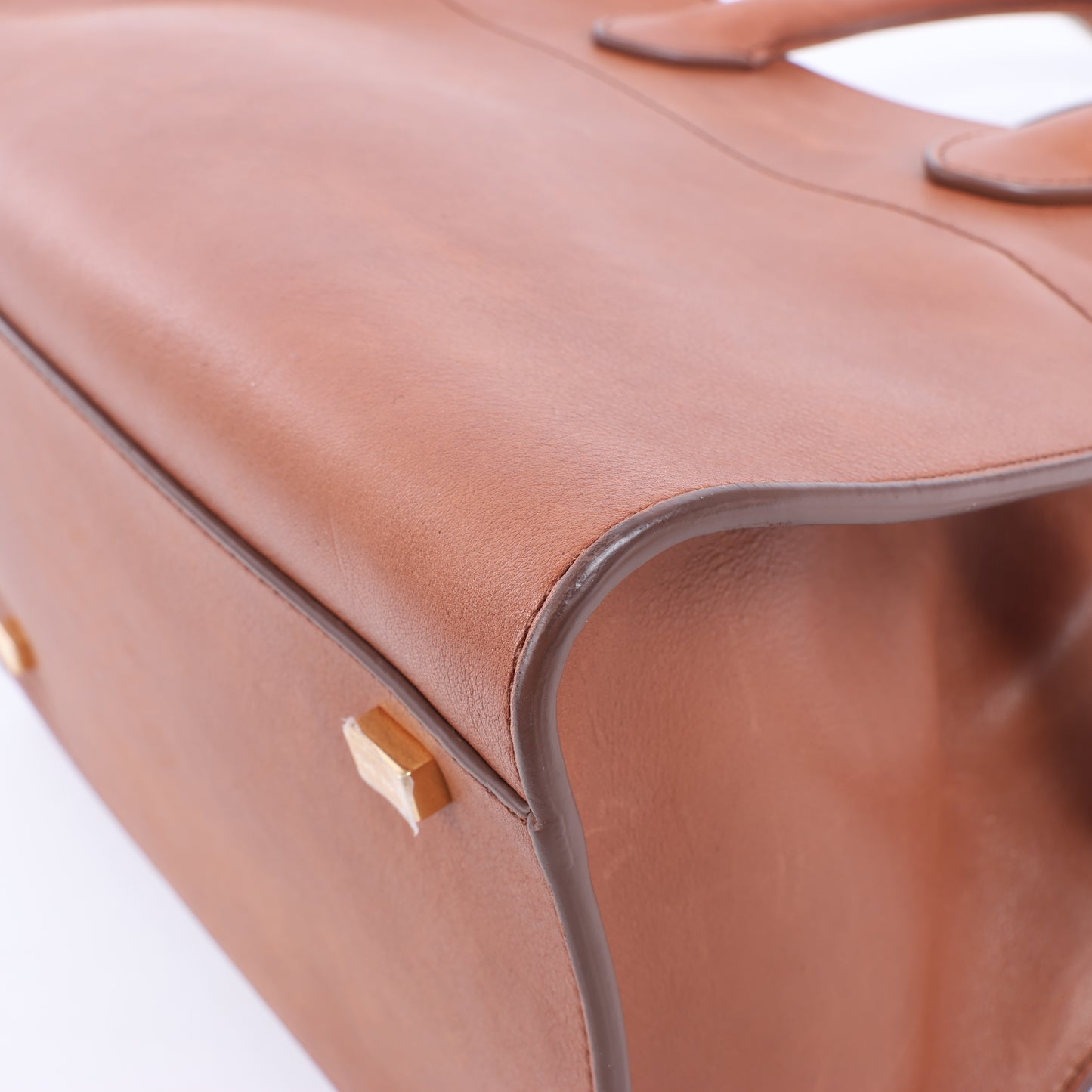 The Row – Weiche Margaux 10 – 2-Wege-Handtasche aus braunem Leder