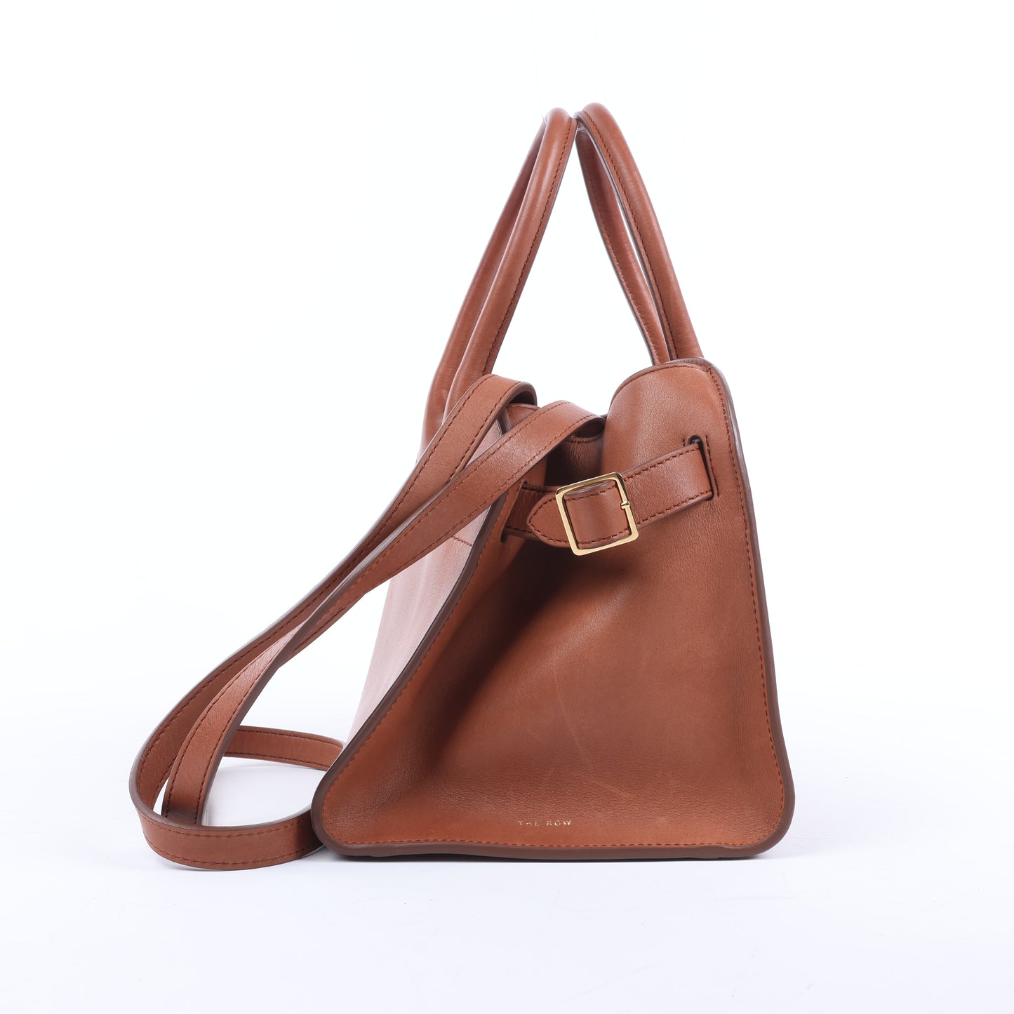 The Row – Weiche Margaux 10 – 2-Wege-Handtasche aus braunem Leder
