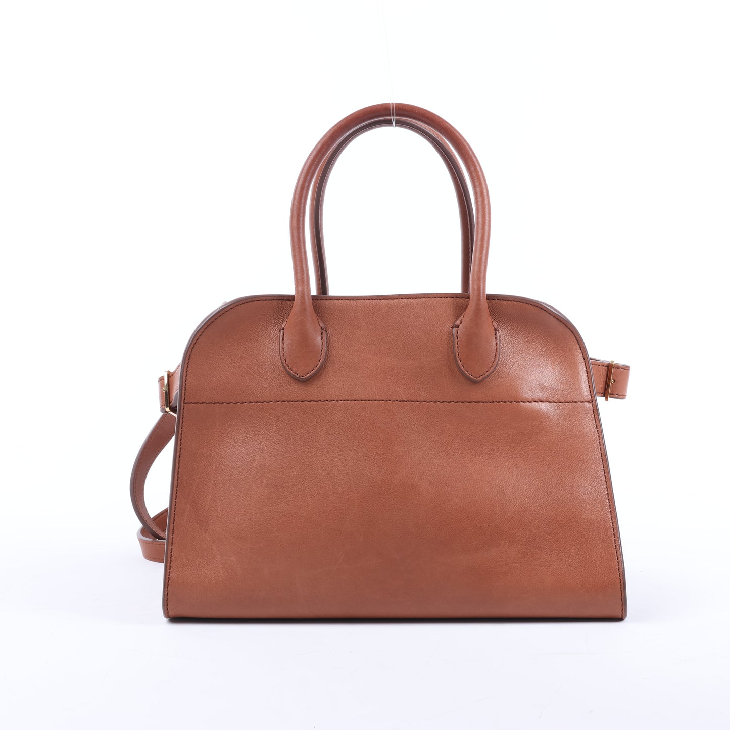 The Row – Weiche Margaux 10 – 2-Wege-Handtasche aus braunem Leder