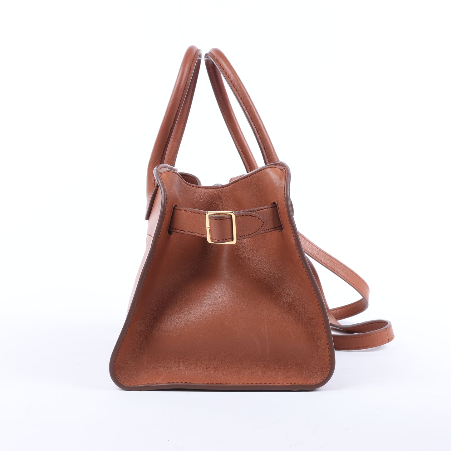 The Row – Weiche Margaux 10 – 2-Wege-Handtasche aus braunem Leder