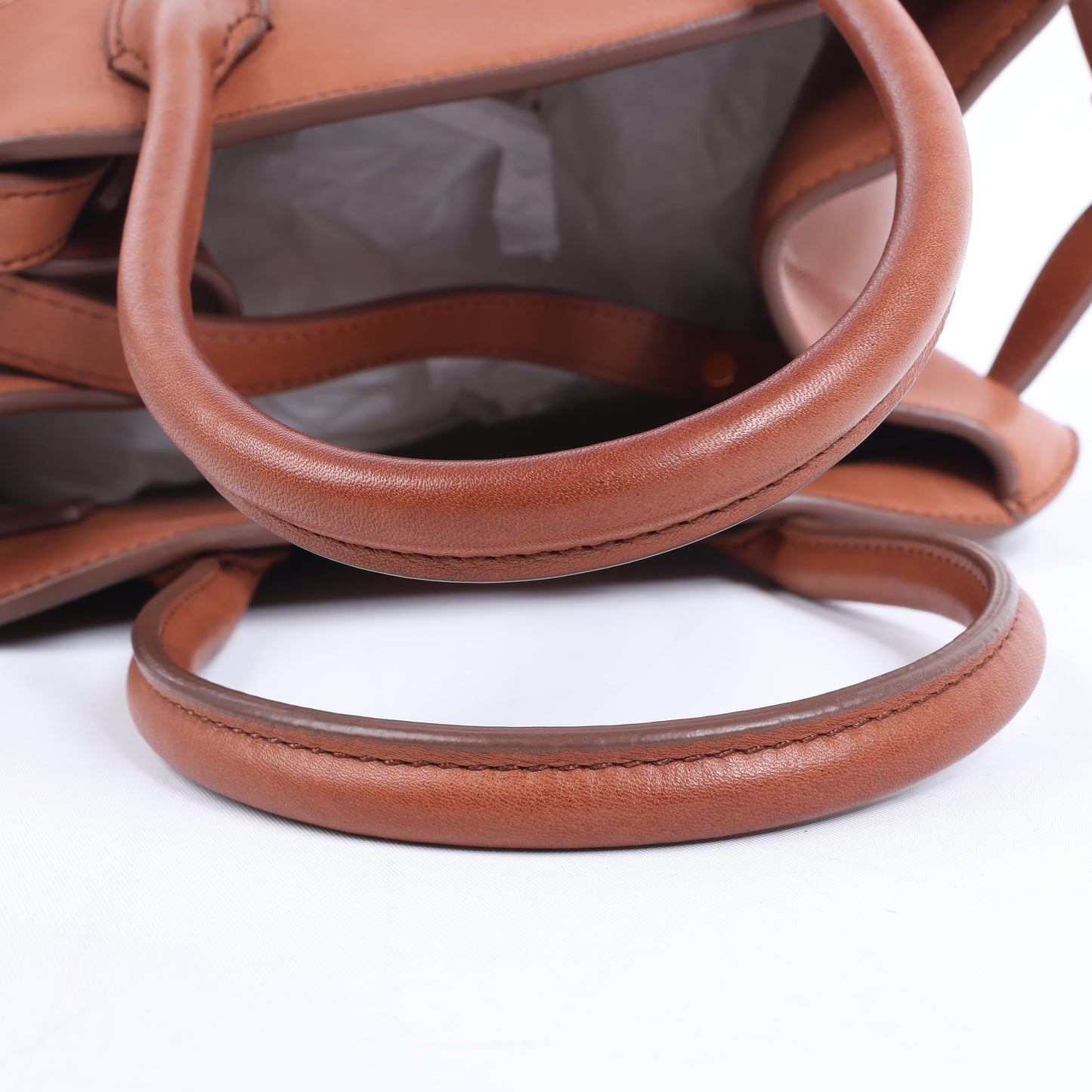 The Row – Weiche Margaux 10 – 2-Wege-Handtasche aus braunem Leder