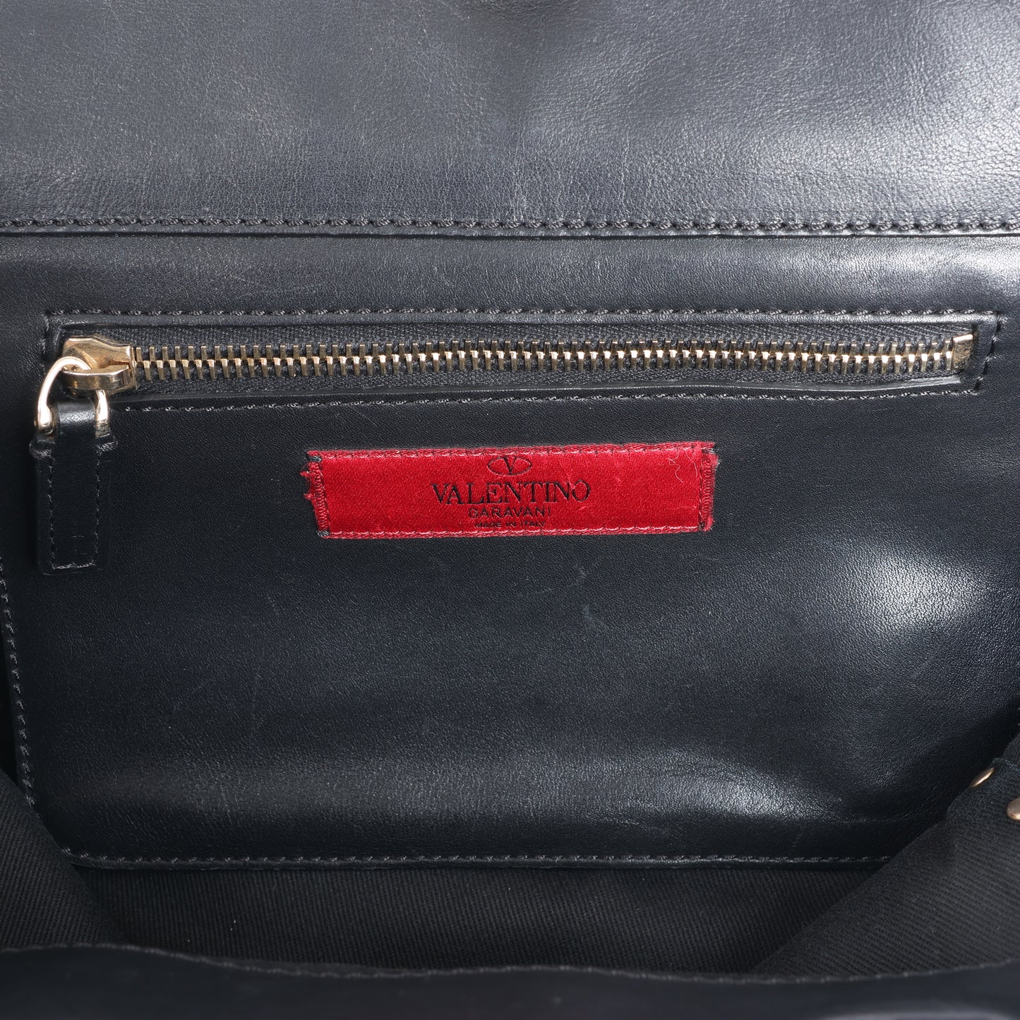 Valentino Garavani – Rockstud – 2-Wege-Handtasche aus schwarzem Leder