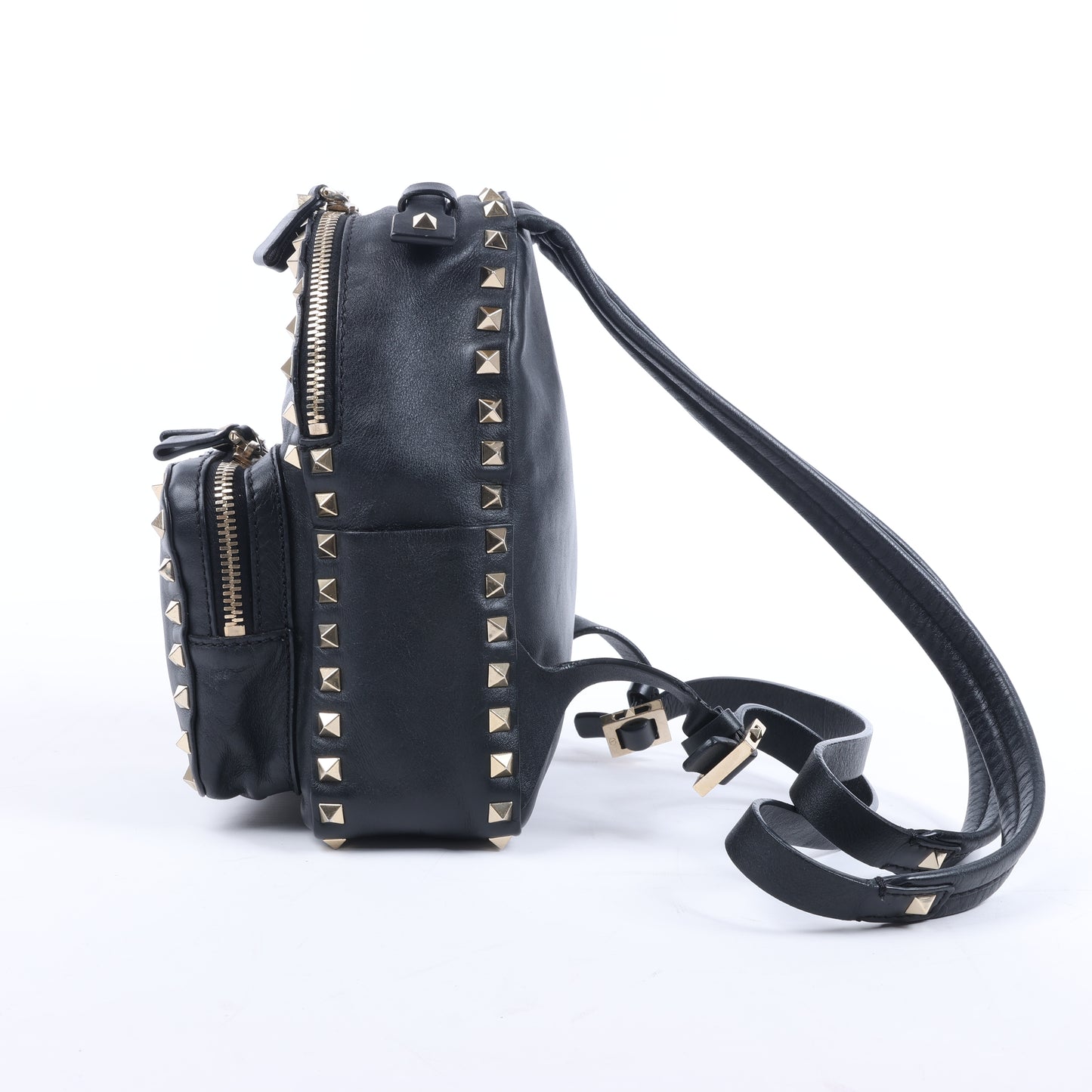 Valentino Garavani – Rockstud – Schwarzer Lederrucksack