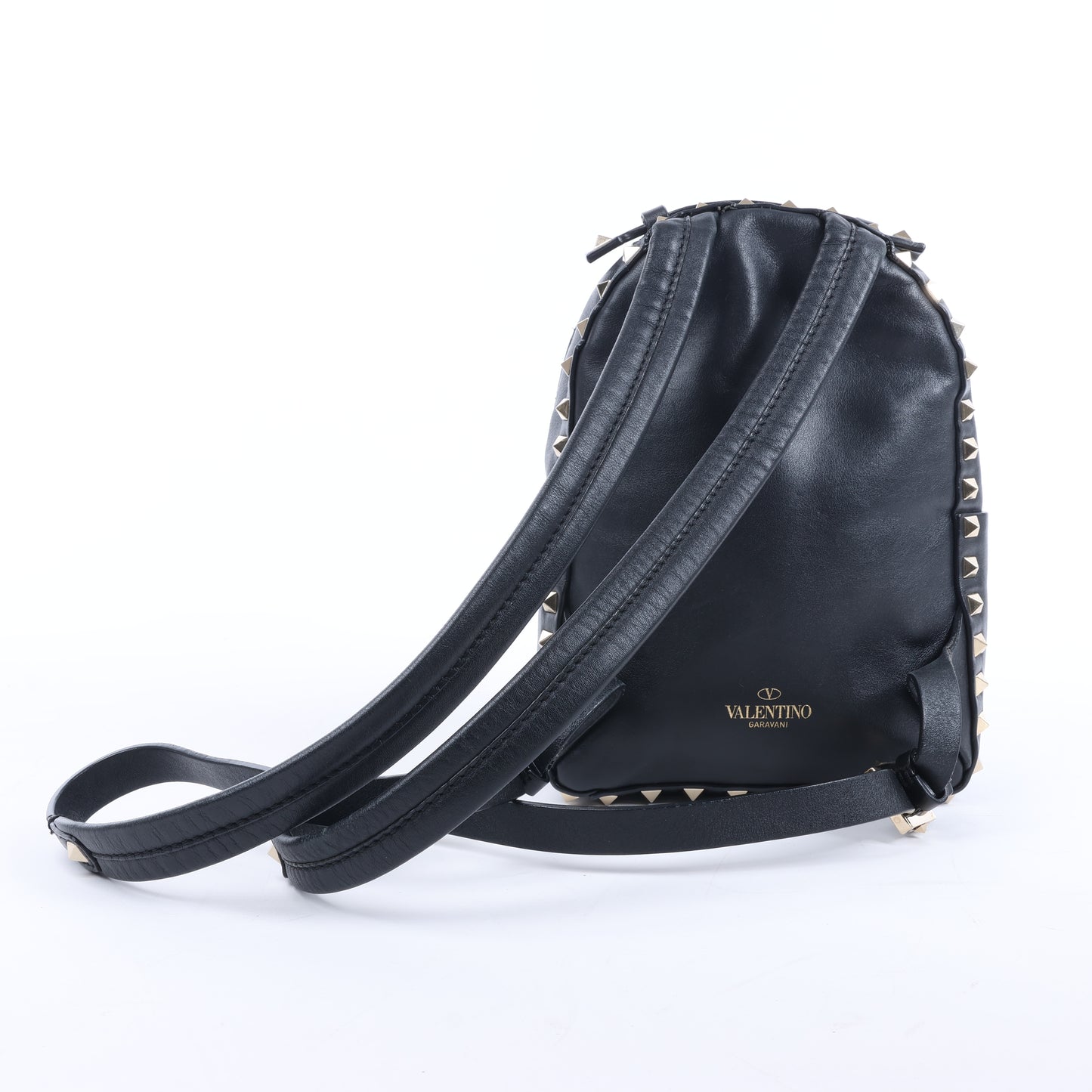 Valentino Garavani – Rockstud – Schwarzer Lederrucksack
