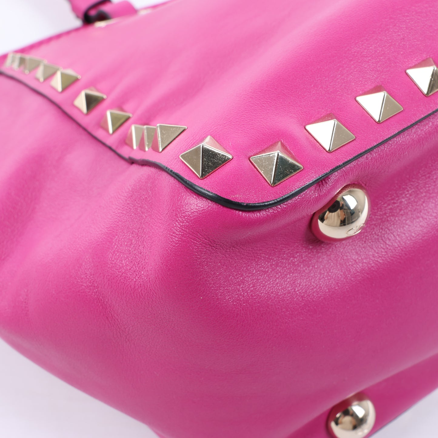 Valentino Garavani – Rockstud – 2-Wege-Handtasche aus rosa Leder
