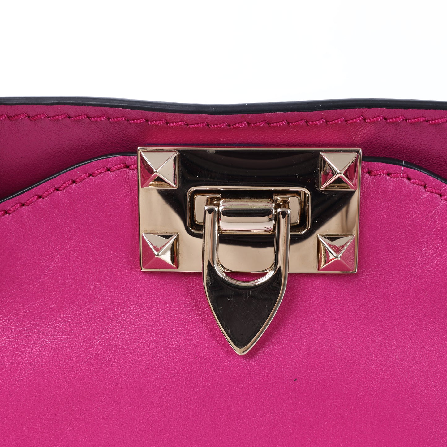 Valentino Garavani – Rockstud – 2-Wege-Handtasche aus rosa Leder