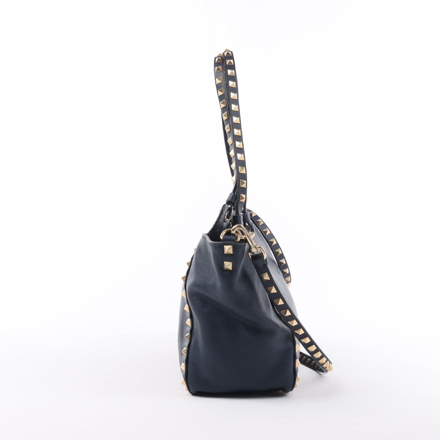 Valentino Garavani Rockstud 2Way-Handtasche aus Leder in Marineblau