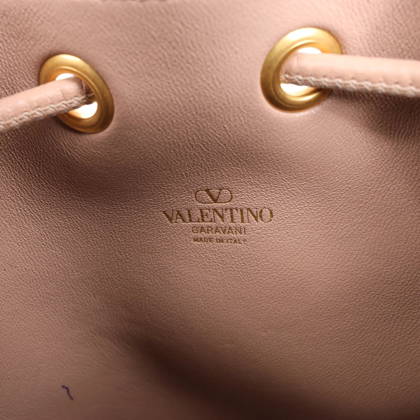 Valentino Garavani Buckets Leather 2Way Shoulder Bag in Powder Pink
