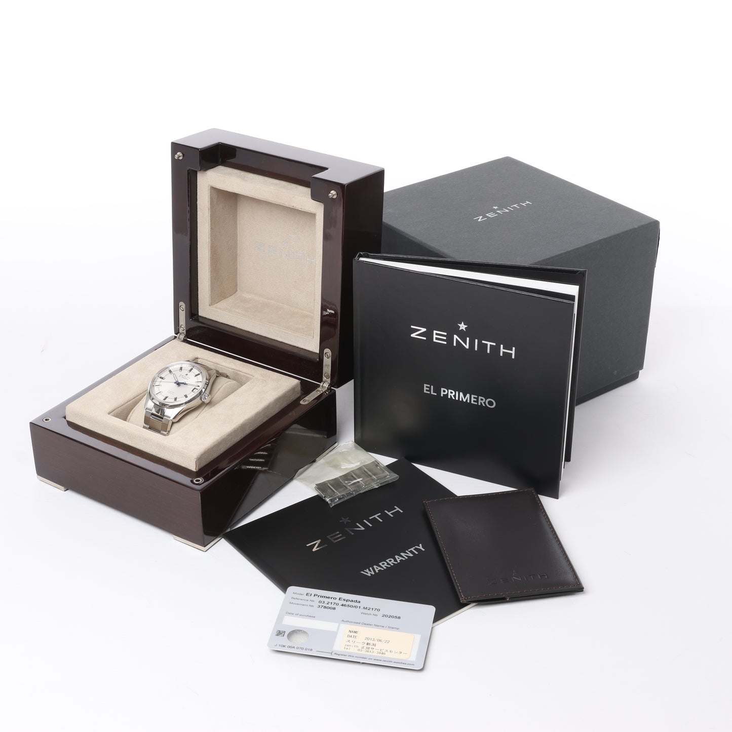 Zenith El Primero Espada 03.2170.4650/01.M2170 SS AT Silver-Face Watch