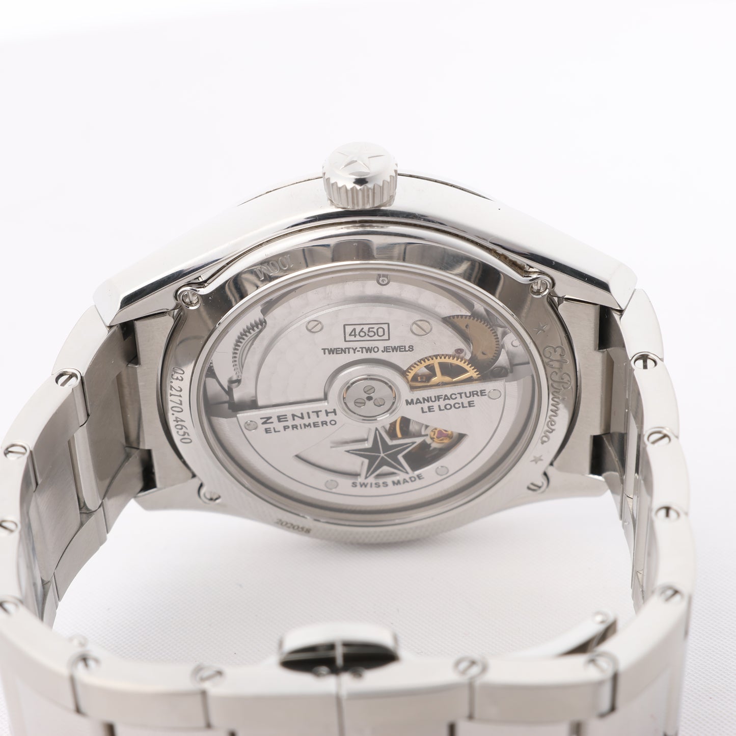 Zenith El Primero Espada 03.2170.4650/01.M2170 SS AT Silver-Face Watch