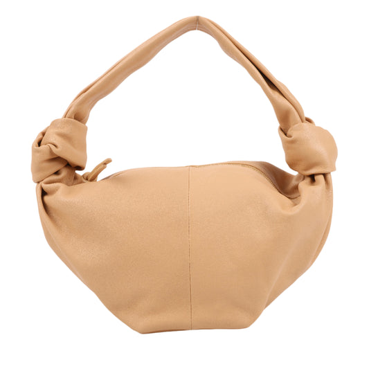 BOTTEGA VENETA Mini-Handtasche mit Doppelknoten in Beige