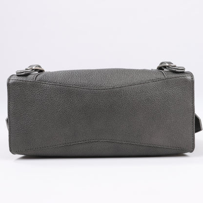 Balenciaga Mini Neo Classic City 2-Wege-Handtasche aus Leder in Grau 679231