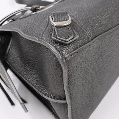 Balenciaga Mini Neo Classic City 2-Wege-Handtasche aus Leder in Grau 679231