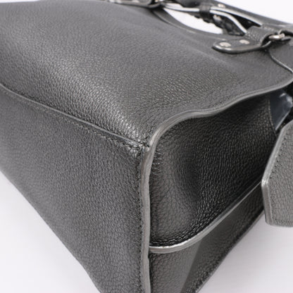 Balenciaga Mini Neo Classic City 2-Wege-Handtasche aus Leder in Grau 679231