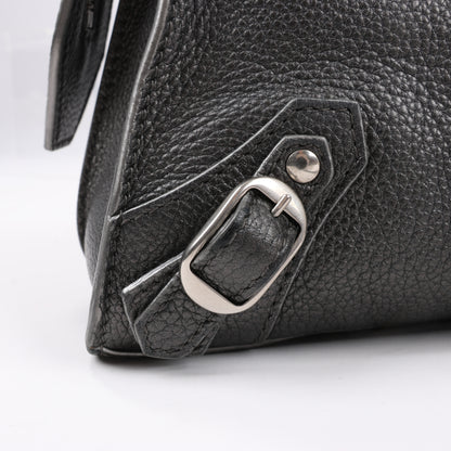 Balenciaga Mini Neo Classic City 2-Wege-Handtasche aus Leder in Grau 679231