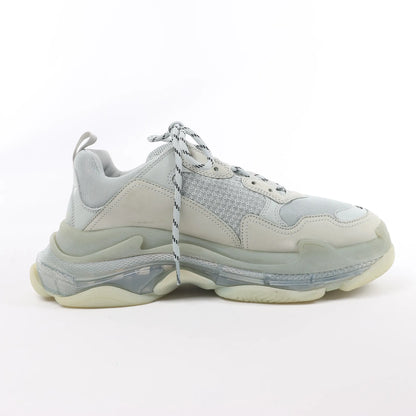 Balenciaga Triple S Mesh x Leather Sneakers in Gray 541624, Size 44 EU
