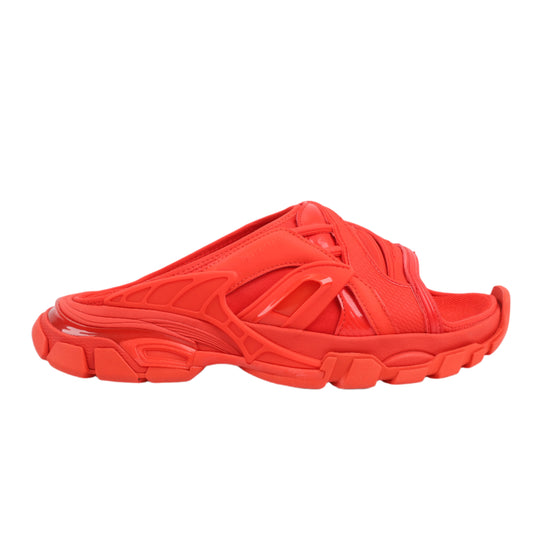 Balenciaga Stoff x Gummisandalen in Rot 618083, Größe 39 EU