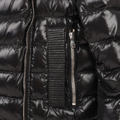 Balmain Black Fall Biker Down Jacket in Size M (slim fit) W4HT812C642B