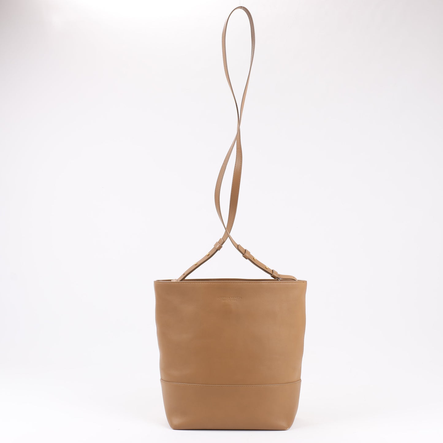 Bottega Veneta – Schultertasche aus braunem Leder