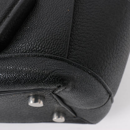 Bottega Veneta Arco Mini Leder Maxi Intrecciato 2Way Handtasche in Schwarz