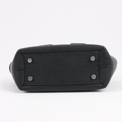 Bottega Veneta Arco Mini Leder Maxi Intrecciato 2Way Handtasche in Schwarz